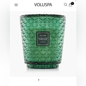 Voluspa Noble Fir Garland 5 Wick Green Candle